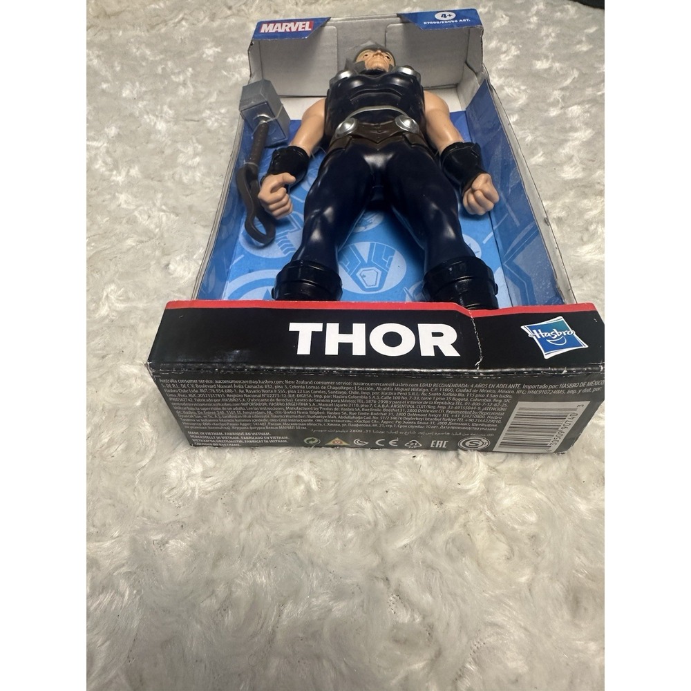 Hasbro Marvel Thor Action Figure w/ Hammer 2019 Plastic Black Boxed Age 4+